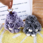 Pendant Plush Toy Bags Pendant Jewelry Ornament Fluffy Toy Doll Plush Bunny Keyring Plush Bunny Keychain Rabbit Fur Keychain