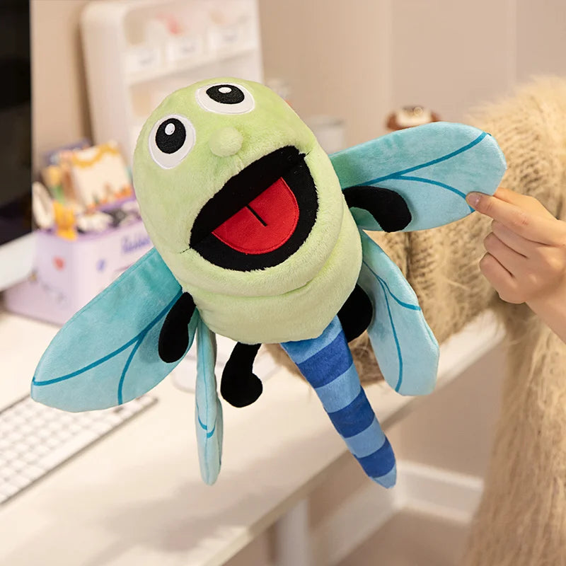 Insect Plush Hand Puppet Storytelling Bee Ladybird Butterfly Soft Stuffed Plush Toys Early Education Hand Finger Story Puppet