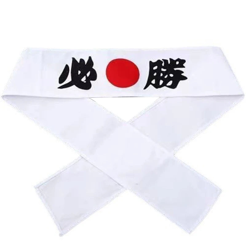 Japanese Headband Hachimaki Headband Sushi Chef Karate Bandana Headbands Headwear Samurai Headband Sports Exercise Wholesale