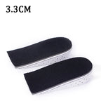 1Pair Height Increase Insoles Unisex Shoes Insole Height Lift Adjustable Cut Shoe Heel Insert Taller Support Absorbant Foot Pads
