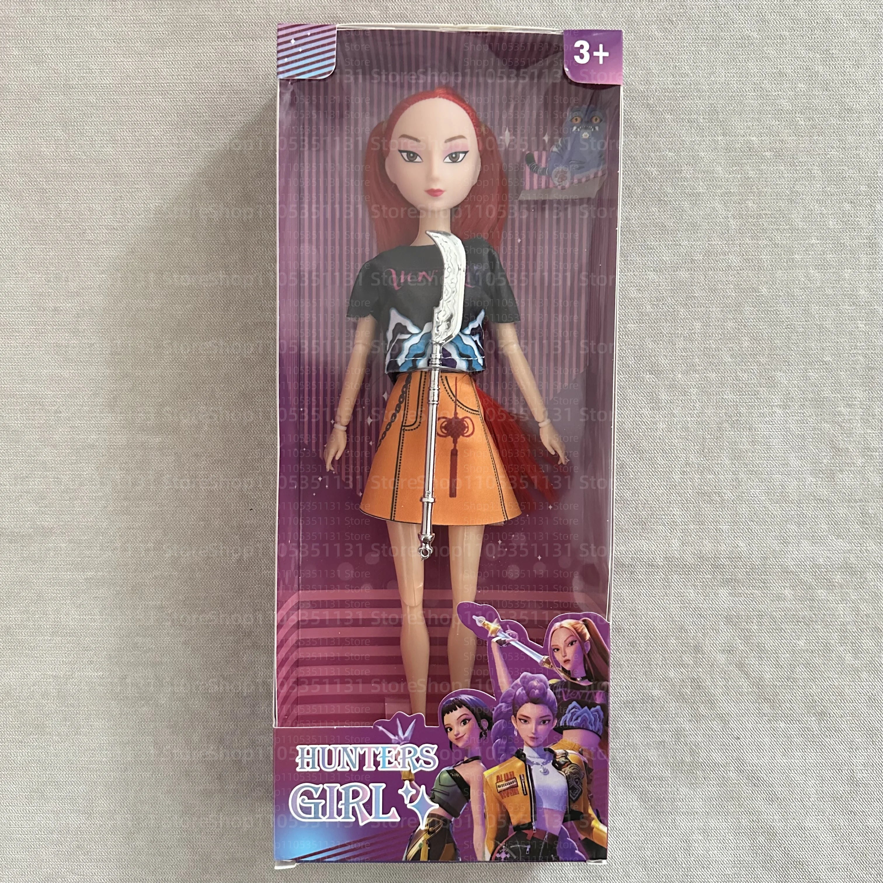 Kpop Rumi Mira Zoey Vinyl Doll Anime Hunters Girl 11 Inch Articulated With Theme Music Cute Toy 3PCS Set Gift for Kids Girl Fans