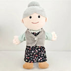 25cm Sweet Family Hand Puppet Dolls Early Education Learning Stuffed Plush Toys Cospaly Hand Finger Puppets for Children Gifts