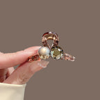 Elegant Bow Shark Clip Fashion Back Of Head Hair Clip Vintage Ponytail Fixed Hairgrips For Woman Simple Hollow Geometry Hairpin