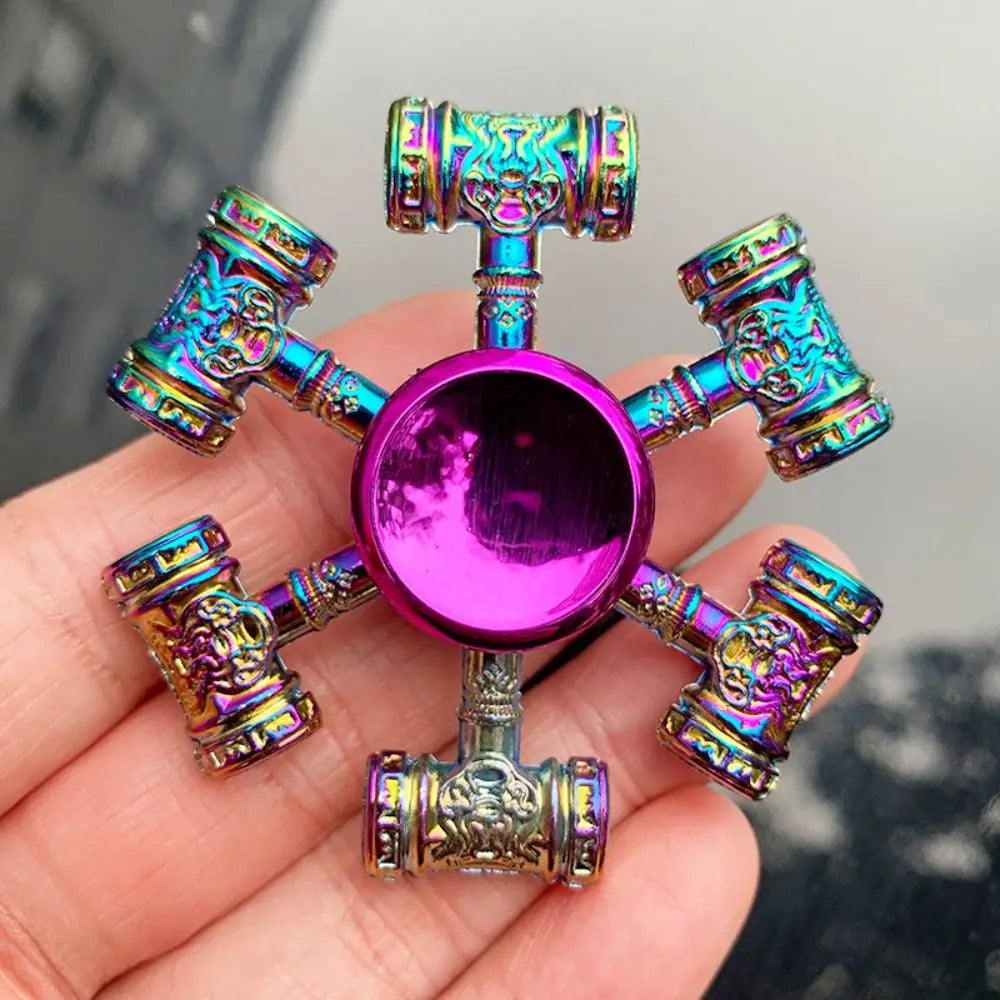 Dragon Wings Hand Spinner Alloy Low Noise Metal Rainbow Finger Spinner Anti-Anxiety High Speed Fingertip Gyro Birthday Gift