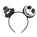 2026 Festival Party Cosplay Mouse Ears Headband 3.3" Ears Glitter Hairband For Boys Girls DIY Cartoon Hair Accessories