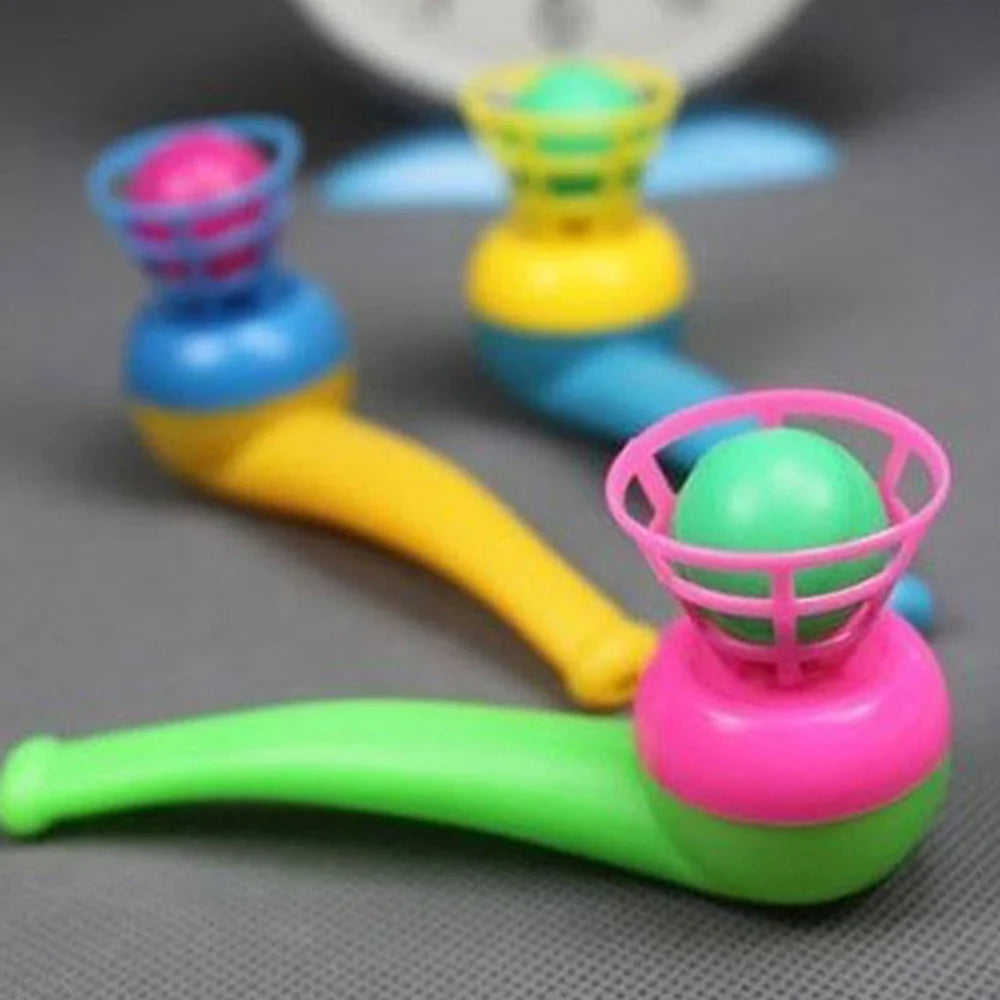 Kids Blowing Ball Balance Game Pipe Toy Set