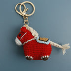 Funny Zebra Crochet Keyrings For Bag Pendant Handmake Animal Doll Knitting Keychain Cute Sheep Keyrings Gifts Custom Accessories