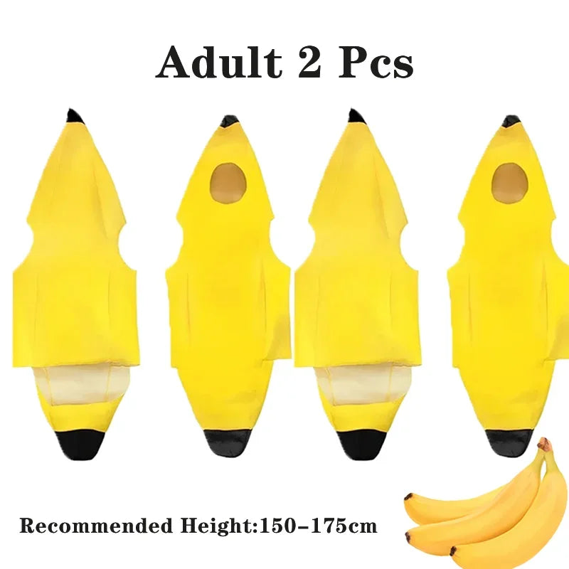Halloween Banana cosplay Halloween Costumes Children's Performance Costumes Banana Costumes Performance Parent-Child Costumes