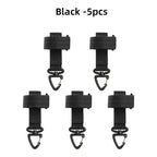 1/3/5pcs Outdoor Keychain Tactical Gear Clip Keeper Pouch Belt Keychain Webbing Gloves Rope Holder Military Molle Hook