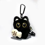 6/1pcs Cute Plush Black Cat Doll Toy Keychain Bag Pendant Charms Kawaii Keyring Accessories For Women Couples Gift