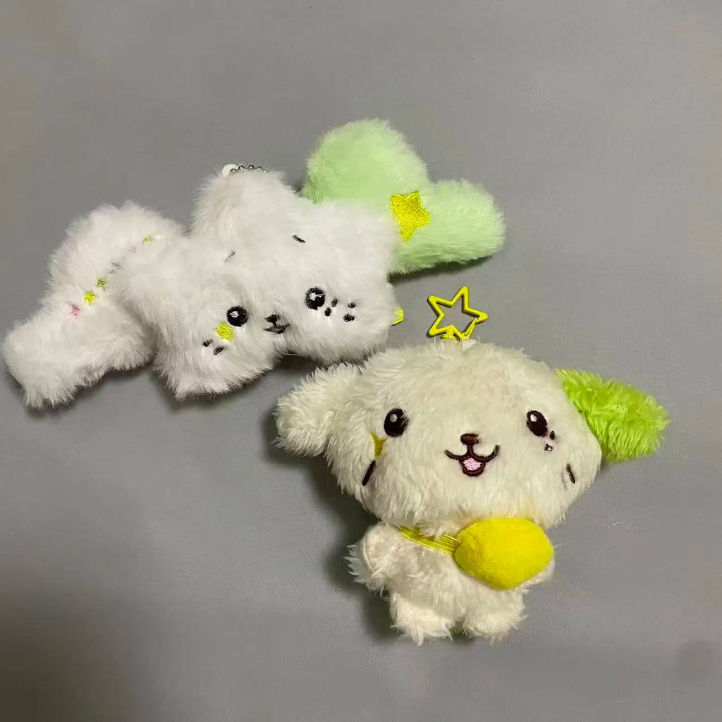 Kpop NTC WISH Sakuya RIKU YUSHI Tea Cat Doll Plush Dog Keychain NTCWISH Cartoon Keychain Bag Pendant Keychain Fans Collect Gif
