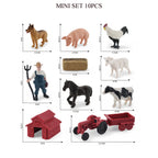 Simulation Mini  Farm Poultry Puppy Crocodile Pegasus Monkey Bird Wildlife Figurine Animal Model Sets Education Kid Toys