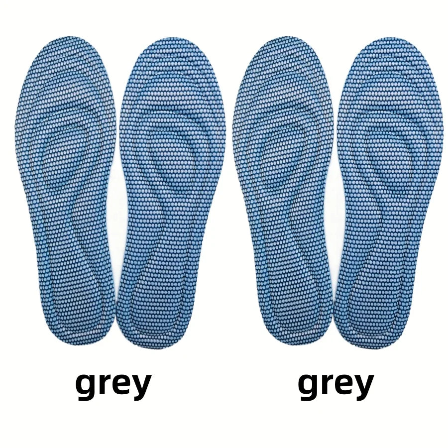 1/2 Pairs Memory Foam Disposable Insoles for Shoes Antibacterial Deodorization Sweat Absorption Insert Sport Shoes Pads