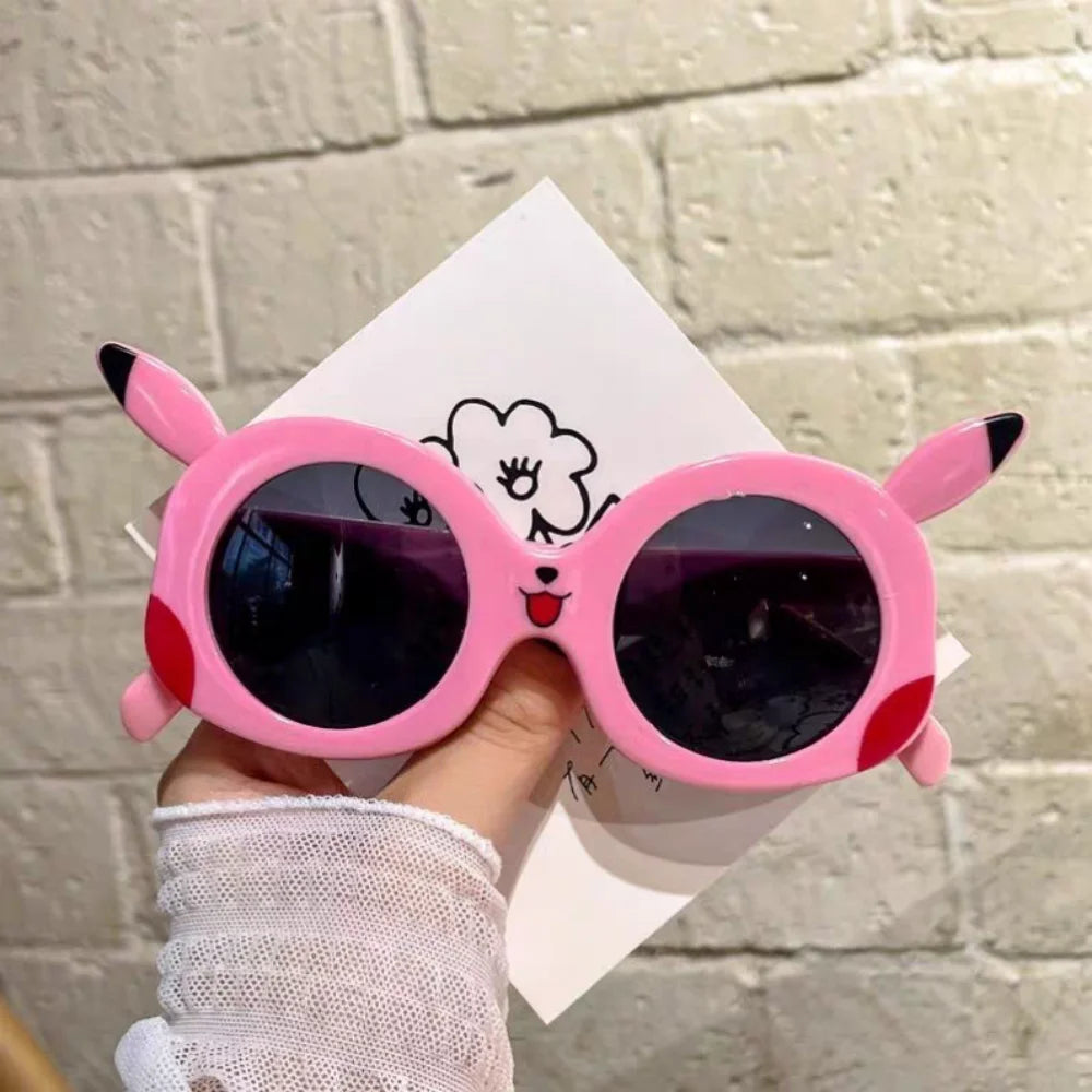 Cartoon Pikachu Outdoor Sun Protection Glasses Anime Pokemon Anti Glare Goggles Cute Vacation Travel Sunglasses Friend Gifts