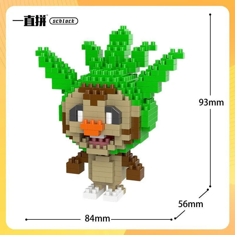 Pokemon Building Blocks Small Cartoon Mini Block Pikachu Charizard Eevee Mewtwo Anime Assemble Action Model Dolls Boys Toys
