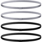 4PCS Unisex Sports Thin Headband Non-Slip Elastic Women Men Yoga Hair Bands Sweatband Football Running Biking Sports Hairband