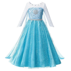 Elsa Anna Kid Princess Girls Dress Rapunzal  Kids Cosplay Halloween Vestidos Children Costume Birthday Party Dress