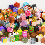 Magnetic Building Blocks Mine World Magnetic Pool Castle Villa Party Construction Brick Cube STEM Boy Girl Children Toy Set Gift