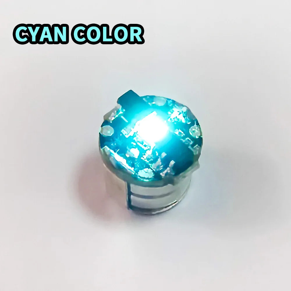 10pcs Super Mini Magnetic Led Lamp Toys 7.8mm *7.1mm DIY Model Making General Model Plus Light with Batteries and 1pc Magnet