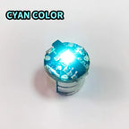 10pcs Super Mini Magnetic Led Lamp Toys 7.8mm *7.1mm DIY Model Making General Model Plus Light with Batteries and 1pc Magnet