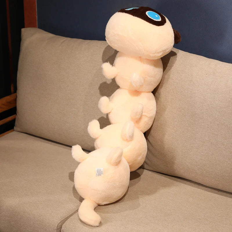 50/80/130CM Creative Cat Caterpillar Plush Toys Stuffed Soft Animal Long Pillow Funny Bed Cushion for Children Gift