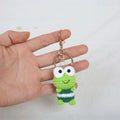 Cute Frog Doll Crochet Keychain Funny Frog Doll Keychain Pendant Handmaking Knitted Frog Keyring Wholesale Custom Accessories