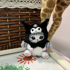 Kawaii Mofusand Cross-Dressing Sanrio Hello Kitty Kuromi Hanyodon Plush Keychain Pendant Anime Plush Backpack Pendant