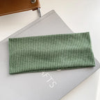Autumn and Winter Wide Edge Elastic Women Hairband Makeup Wash Face Headband Sports Knitted Headpiece Headband