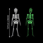 Halloween Luminous Skeleton,30cm,90cm,Glow Fake Skull Skeleton,Home Outdoor Yard Haunted House Hanging Decoration