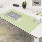 1 Pcs Large Size 600*300mm Office Desk Protector Mat PU Leather Waterproof Mouse Pad Desktop Keyboard Desk Pad Gaming Mousepad