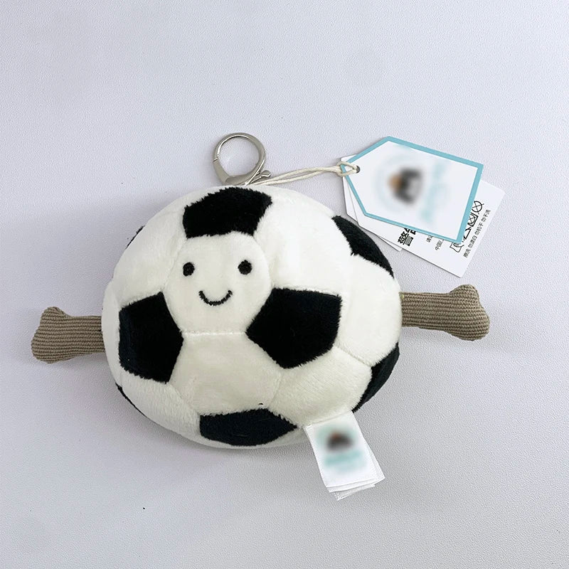 JC Golf ball plush keychain, grape keychain, jellyfish plush toy, hippopotamus, and plush elephant JC bag keychain