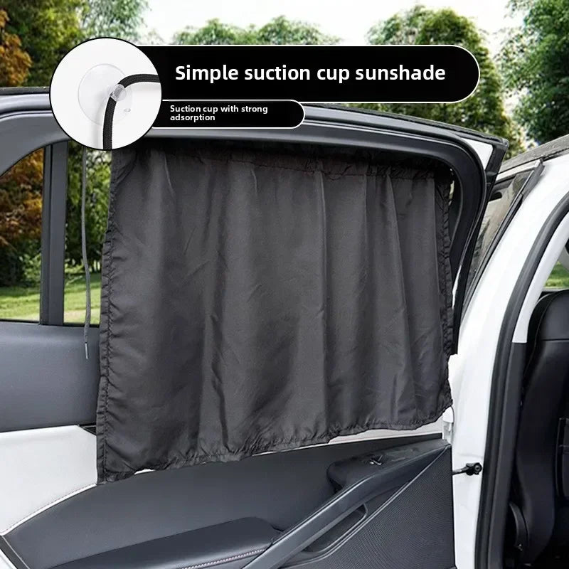 Suction Cup Curtain In The Car Window Sunshade Cover Cartoon Universal Side Window Sunshade UV Protection for Kid Baby Children