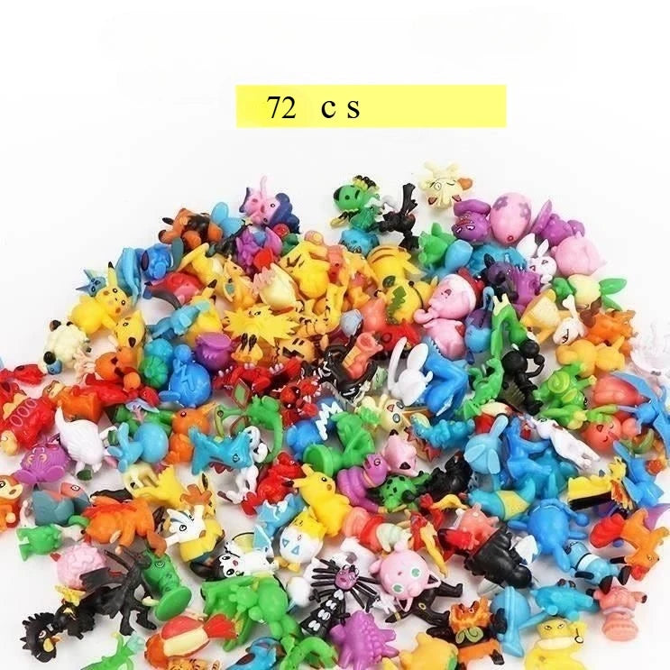 24-144pcs Pokemon Pikachu Action Figure Toys 2-3cm Mini Figures Model Toy Pikachu Anime Kids Doll Birthday Christmas Gifts