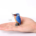 Simulation Bird Animal Kingfisher Robin Magpie Pigeon Hummingbird Model Action Figure Garden Decoration Miniature Figurines Toys