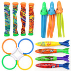Diving Toys Breath Closure Training Water Underwater Toy Set Children's Swimming Pool Treasure Hunt Water Ring Diamond Kids Toys