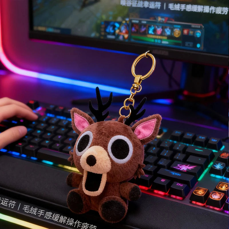 Hot 99 Nights In The Forest Deer Plush Toys Plush Keychain Accessoriesfor Backpack Cosplay Fans Birthday Gifts Halloween Gift