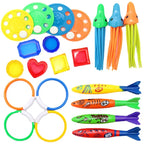 Diving Toys Breath Closure Training Water Underwater Toy Set Children's Swimming Pool Treasure Hunt Water Ring Diamond Kids Toys