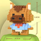 DIY Cute Animals Lion Corgi Dolphin Hamster Rabbit Dog Cats Fish Tanks Building Blocks Kit Girl Bricks Model Toy