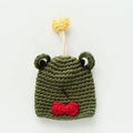 Cute Crochet Cactus Keychain For Keys Storage Bag Keyring Knitting Ladybug Bag Keyrings Wholesale Custom Car Keychain Accessory
