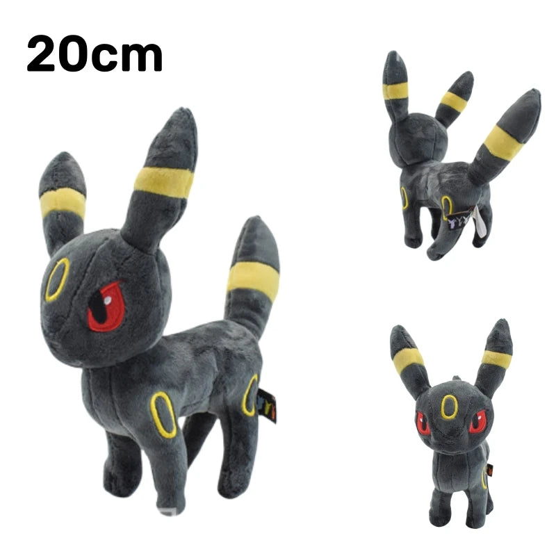 Black Pokemon Stuffed Toys Pikachu Umbreon Psyduck Snorlax Mew Rayquaza Charizard Greninja Darkrai Rillaboom Plush Soft Toy