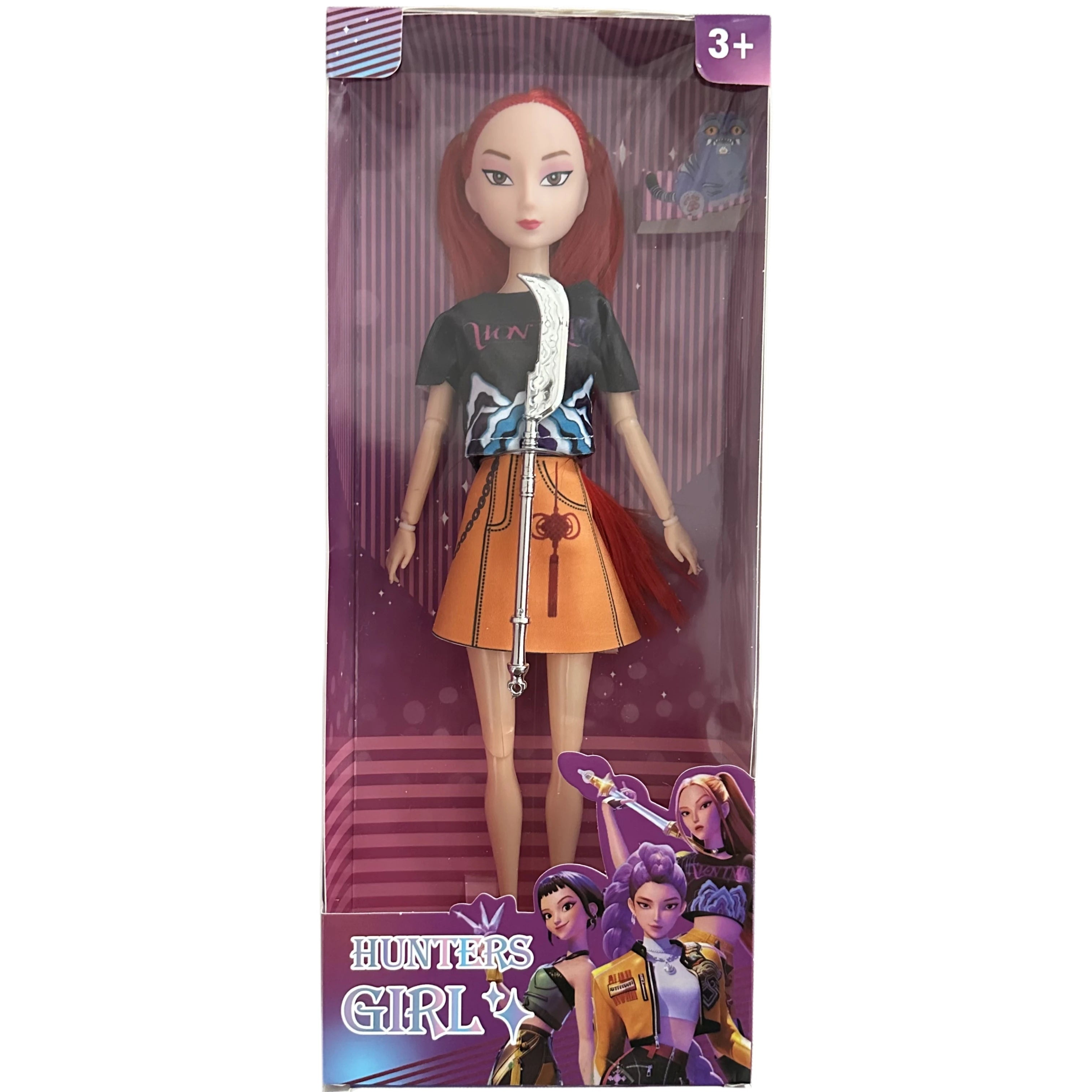 Kpop Rumi Mira Zoey Vinyl Doll Anime Hunters Girl 11 Inch Articulated With Theme Music Cute Toy 3PCS Set Gift for Kids Girl Fans