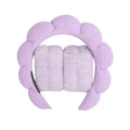 Microfiber Spa Headband & Face Wash Wristband Set
