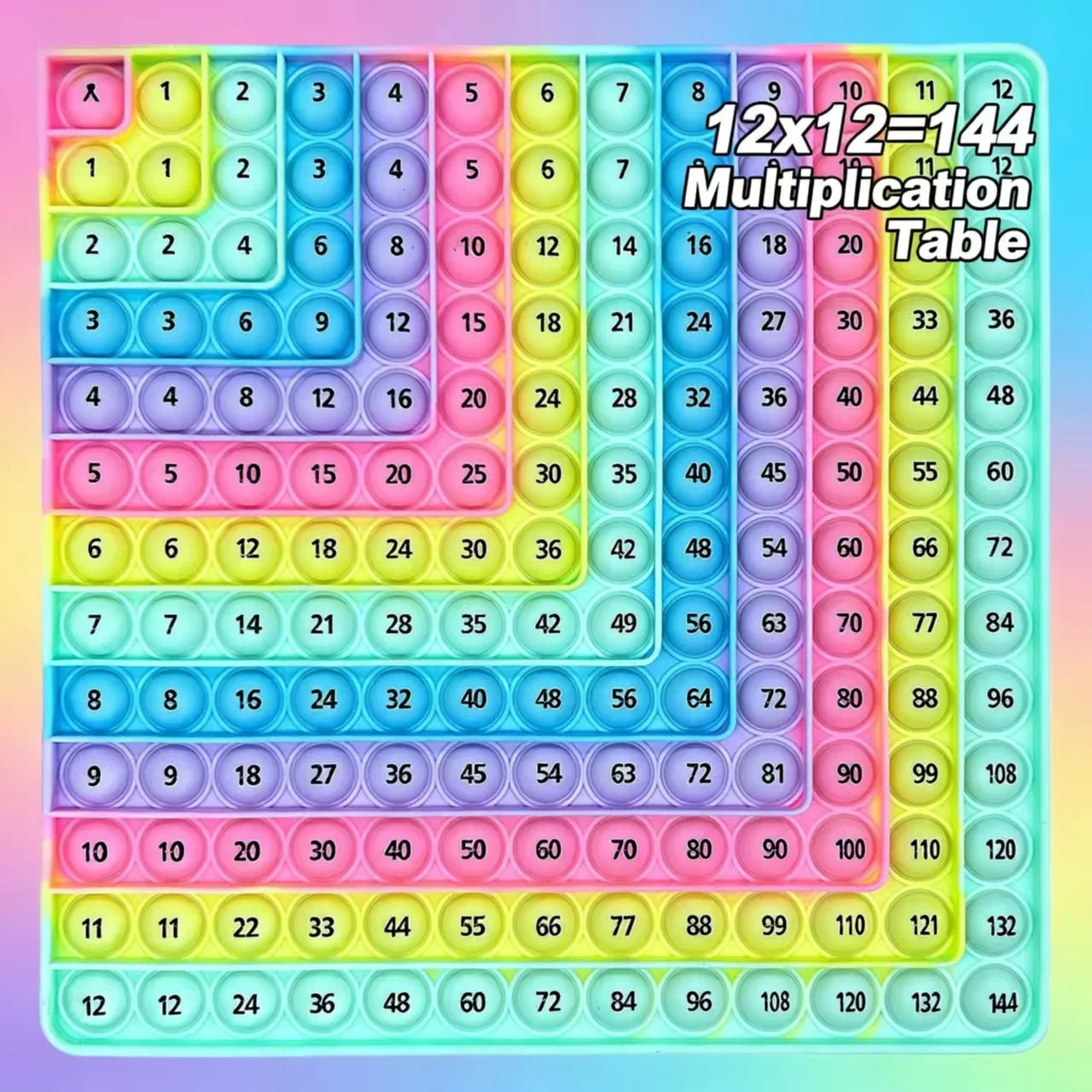 Multiplication Practice Math Games, 12x12 Times Table Learning Activity Board Games, Mathematics Teaching Toys Stationery Gifts