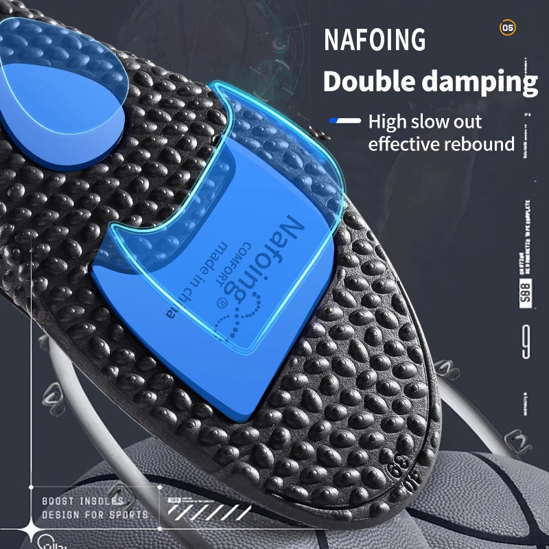 1Pair Height Increase Insoles for Feet PU Memory Foam Shoes Pad Breathable Orthopedic Heel Lift Insole for Sport Running Care