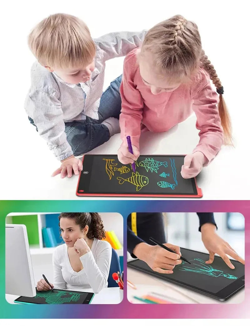 12 inch LCD Early coaching board light energy drawing board Colorful children's electronic handwriting board Birthday gift