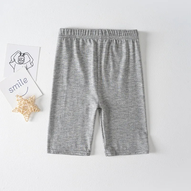 Girls' Five Point Leggings Summer Thin Modal Shorts Baby Cycling Pants 4-11Y