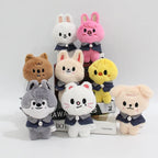 Skzoo 12cm Kpop Cartoon Stuffed Animal Plushies Stay Plush Doll Toys KawaiiJYP Adults KZ Fans Keychain Pendant Kid Gift