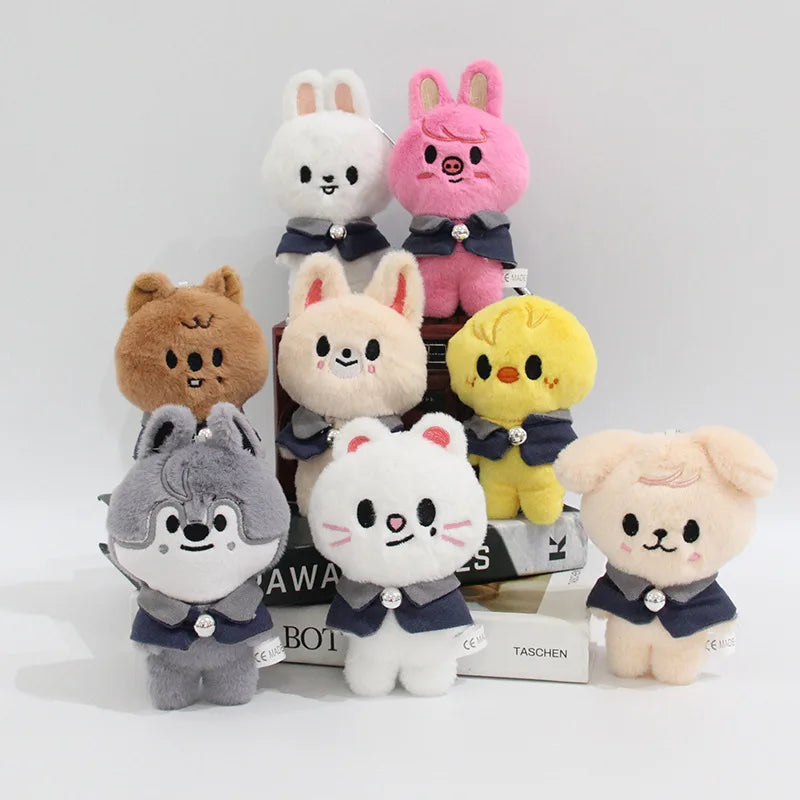 Skzoo 12cm Kpop Cartoon Stuffed Animal Plushies Stay Plush Doll Toys KawaiiJYP Adults KZ Fans Keychain Pendant Kid Gift