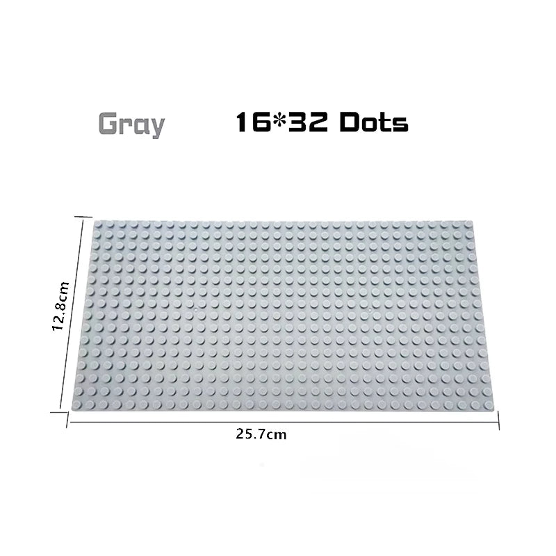 Baseplates 32x32 16x32 Dots Classic Base Plates MOC Bricks City Dimensions Building Blocks Figures Construction Toys