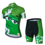 2024 Cartoon Cycling Clothing Men Short Sleeve MTB Ropa Ciclismo Breathable Summer Sportswear Outdoor Bicycle Clothes Bib Shorts